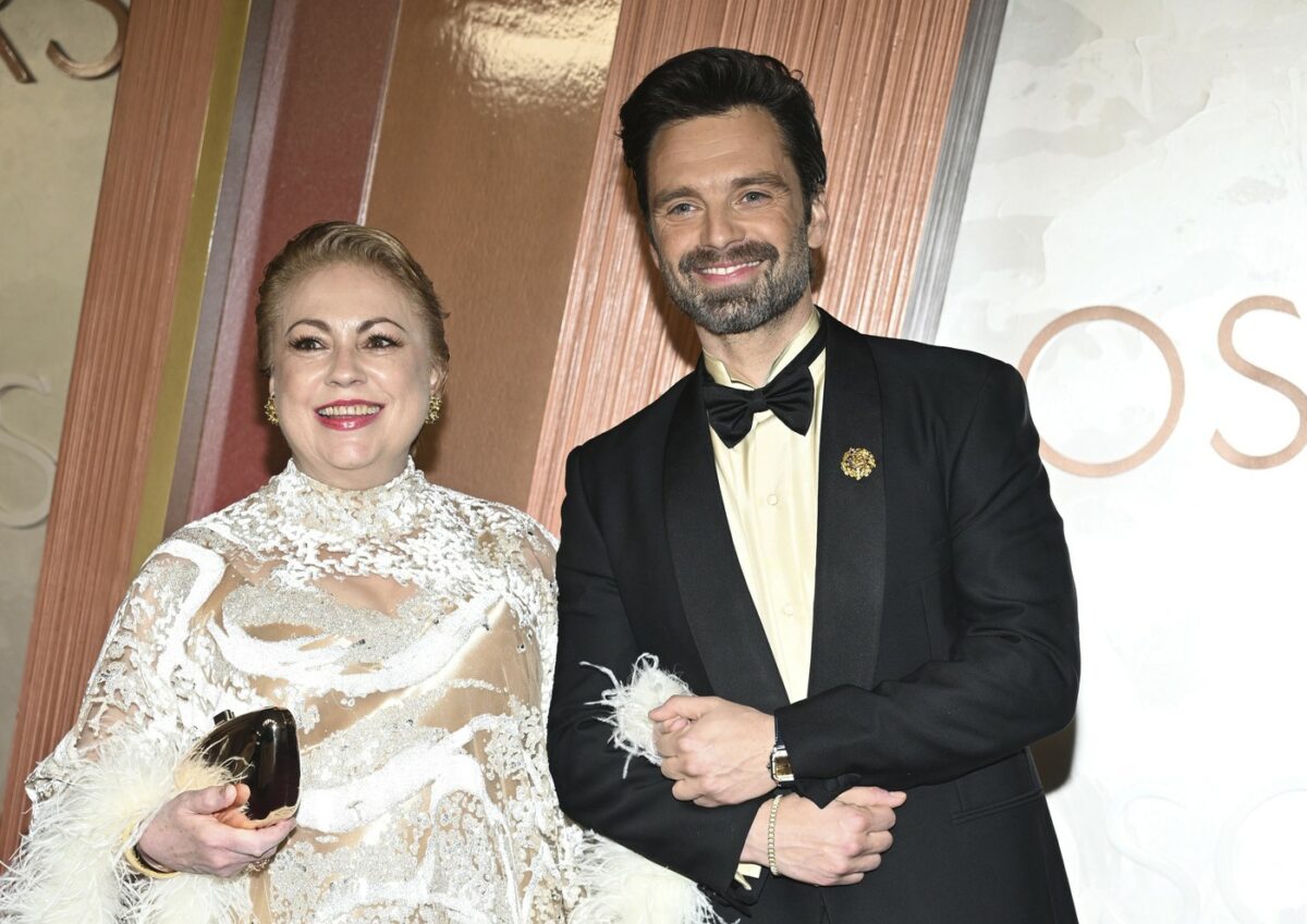 Ținuta purtată de mama lui Sebastian Stan la premiile Oscar 2025. Georgeta a atras toate privirile!