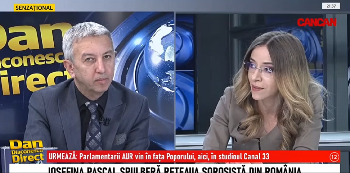 Din ce partid a făcut parte Călin Georgescu după ce și-a încheiat socotelile cu AUR. Iosefina Pascal, dezvăluiri la Dan Diaconescu Direct