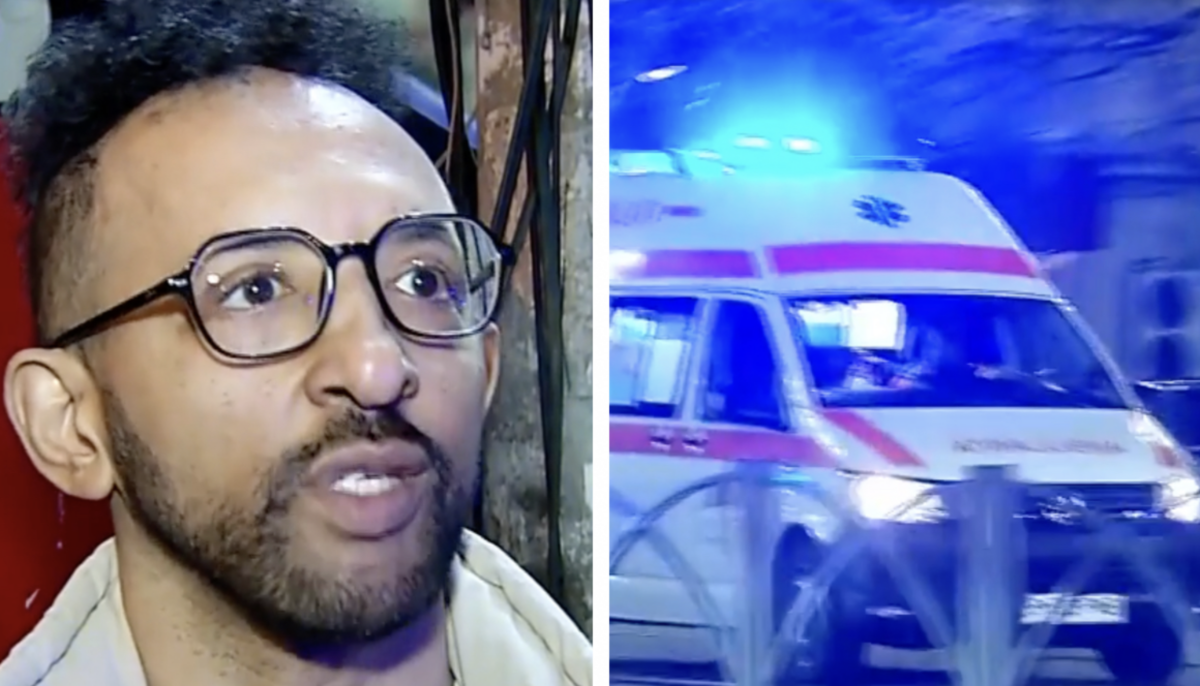 Kamara, martor al unui accident teribil. Un motociclist e în stare gravă