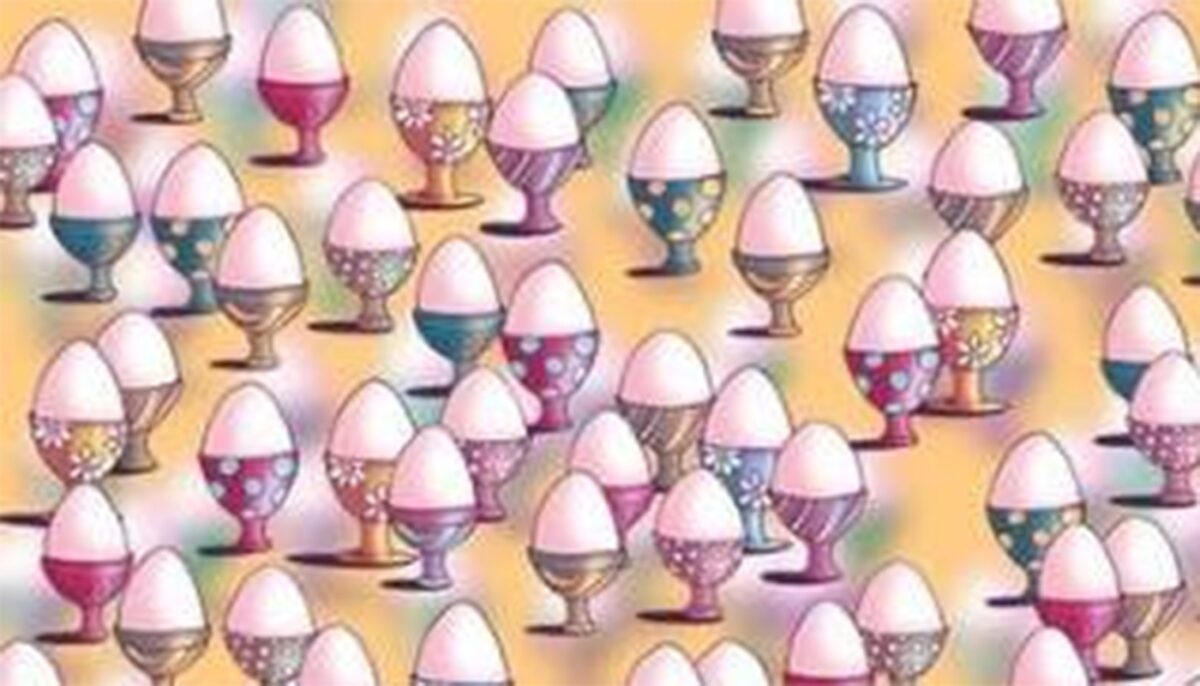 Iluzie optică virală | Găsiți mingea de golf ascunsă printre ouăle de Paște din această imagine!