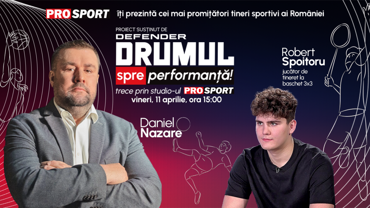 Imagine Stire Speranța baschetului 3×3 din România vine la „Drumul spre performanță”! Cine este Robert Spoitoru | 2review.ro
