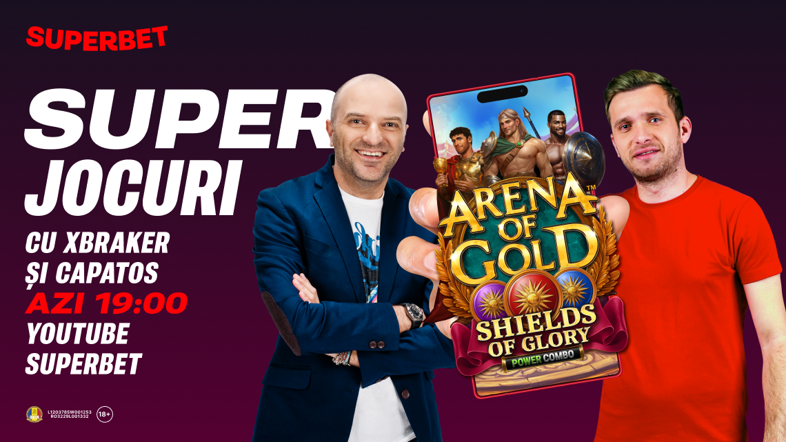 Imagine Stire (P) Xbraker și Capatos te așteaptă live cu SuperJocuri, pe YouTube Superbet | 2review.ro