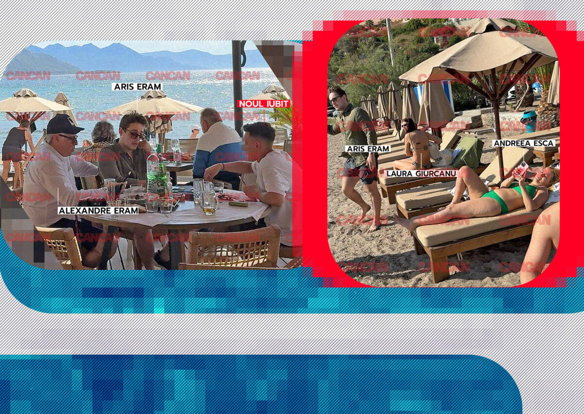 Andreea Esca, petrecere în costum de baie cu tot familionul! Imagini de colecție cu vedeta PRO TV în vacanța din Grecia: masă mare, bere, table… Aris, cu Laura Giurcanu, Alexia, cu noul iubit!