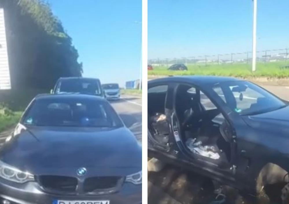 Șoc total pentru un român în Belgia! Și-a găsit mașina dezmembrată, după ce a lăsat-o în apropierea unui aeroport