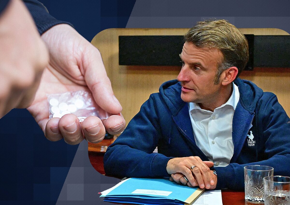 Imagini bombă sau dezinformare? Cum a ajuns președintele Macron să fie acuzat că „ascunde droguri într-un șervețel”?