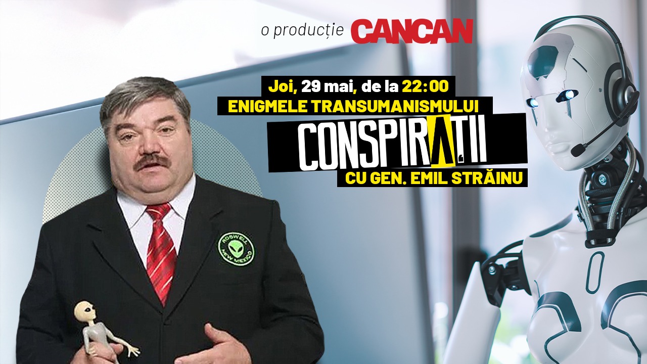 “Conspirații cu gen. Emil Străinu” începe joi, 29 mai, de la 22:00, LIVE pe YouTube Cancan