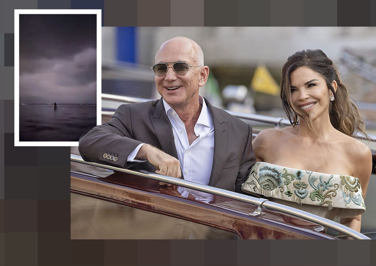 Jeff Bezos și Lauren Sanchez, uluiți: au ”ras” fețele de masă! Petrecerea premergătoare nunții anului, lovită de o furtună violentă! Ce s-a întâmplat cu invitații VIP