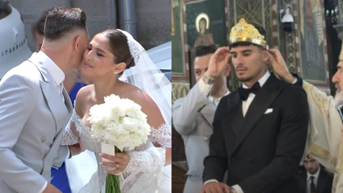 Imagine Stire Ioana, rochie de mireasă îndrăzneață! Toți invitații s-au uitat lung la soția lui Florinel Coman | 2review.ro