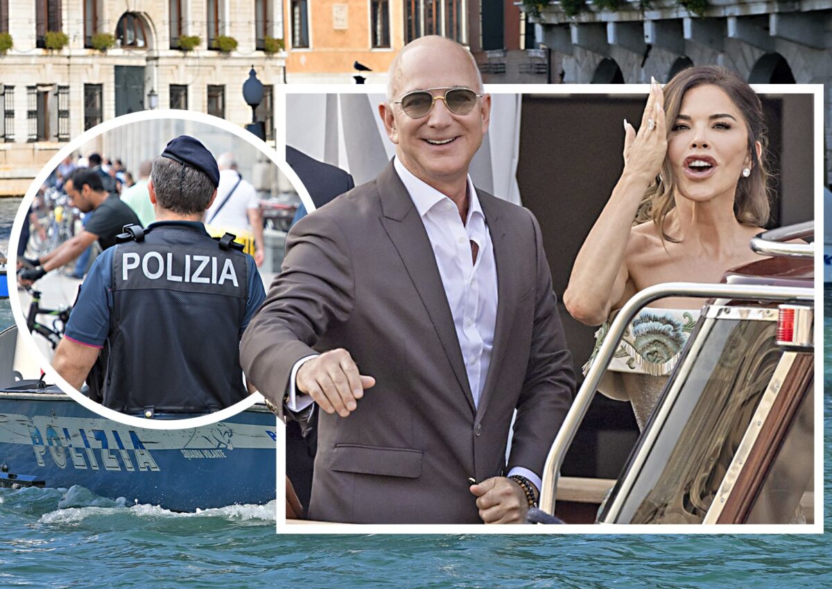 Detalii neştiute despre „nunta anului” de la Veneţia: patrule de Poliţie, zone închise şi… Jeff Bezos, măsuri sporite de securitate în urma protestelor anunţate!