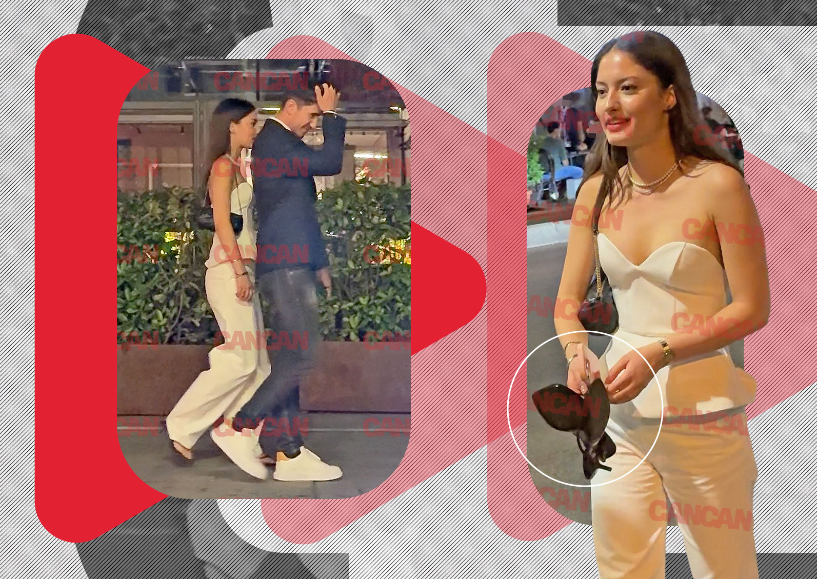 Sebastian Dobrincu a descălțat-o pe fiica lui Virgil Ianțu pe Calea Victoriei! Tocurile jos, zâmbetul sus!