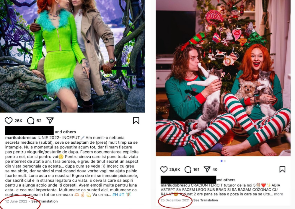 Postările făcute de Marilu. DECEMBRIE 2021/ IUNIE 2022