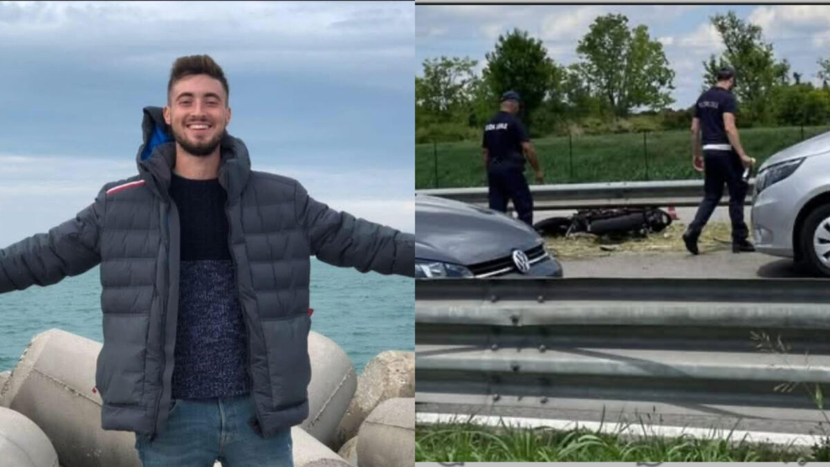 El este motociclistul italian lovit mortal cu mașina de o româncă. Tânărul de 26 de ani nu a avut nicio șansă