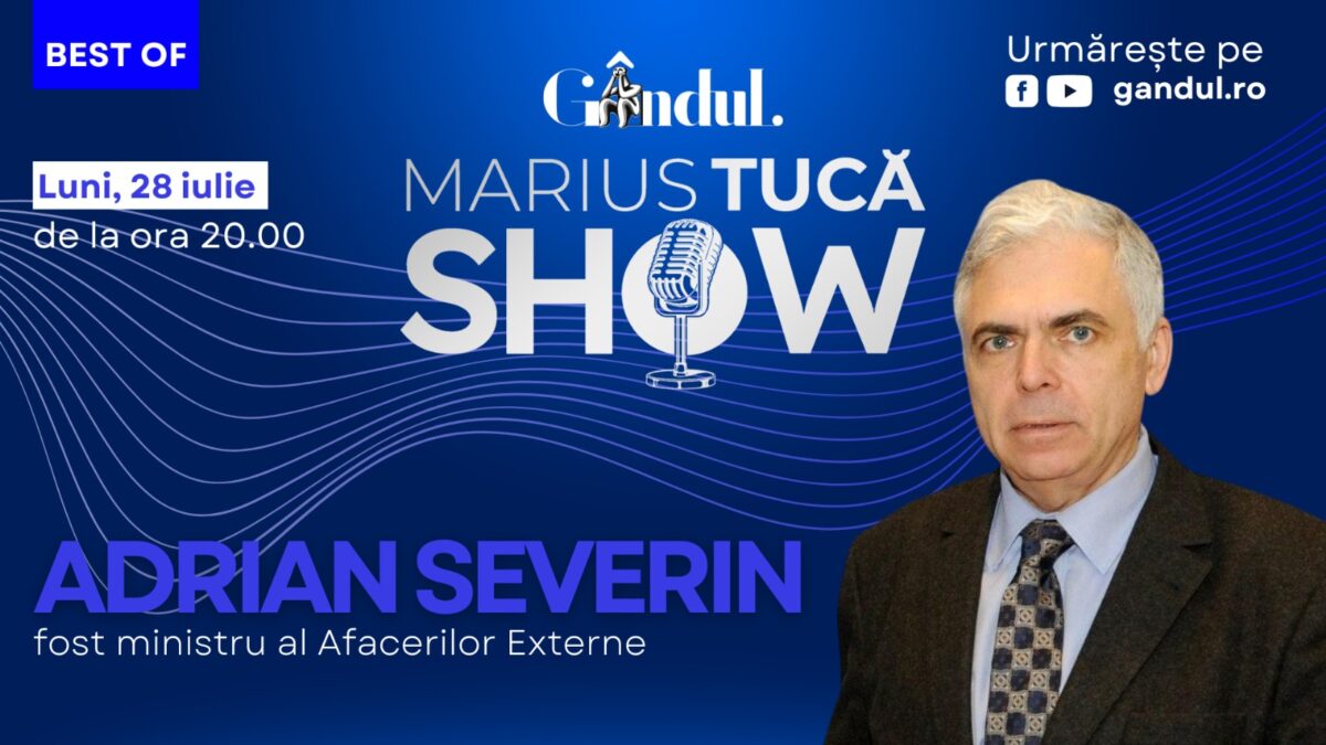 Gândul prezintă Best of Marius Tucă Show – luni, 28 iulie, de la ora 20.00