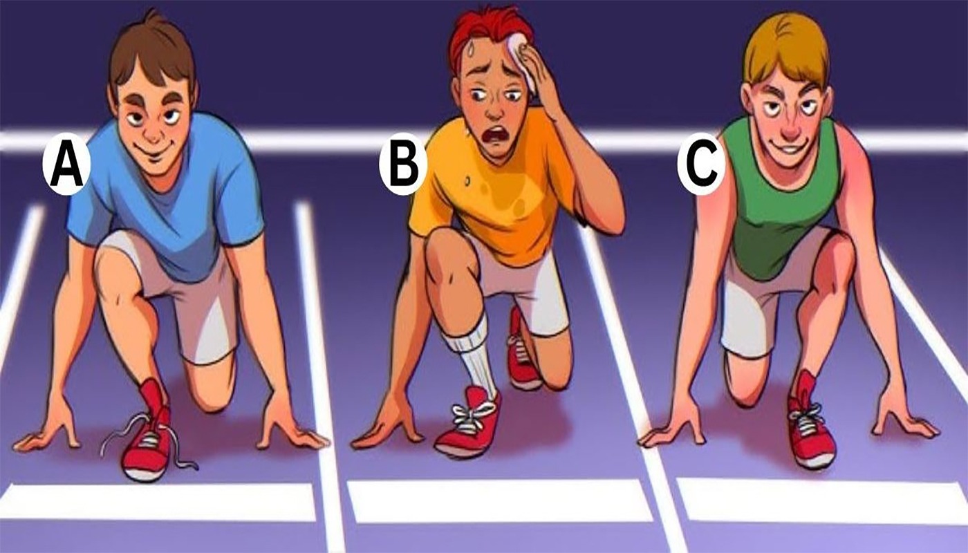 Test de inteligență | Care dintre acești 3 atleți va câștiga cursa? 99% răspund greșit Test de inteligență | Care dintre acești 3 atleți va câștiga cursa? 99% răspund greșit