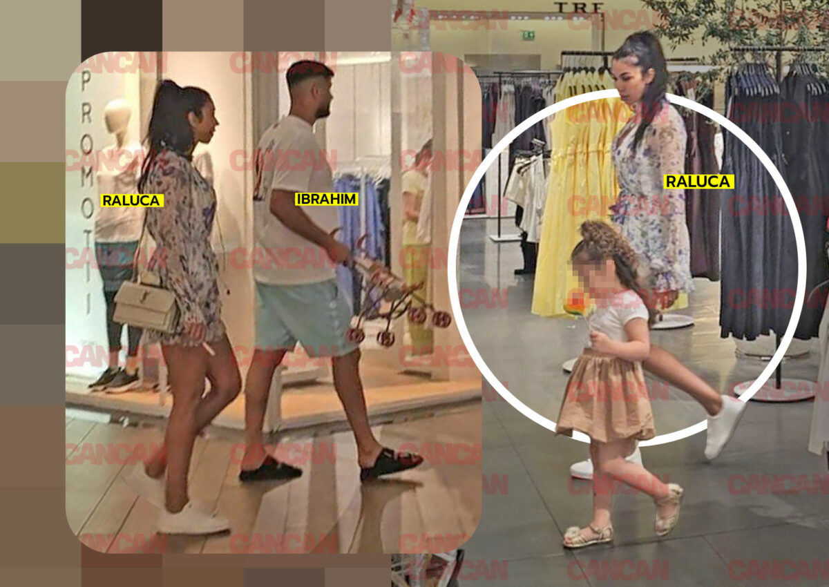 Raluca Pastramă și fostul soț joacă dublu rol în războiul pentru copil. În instanță, cu ghearele scoase, la mall par o familie fericită!