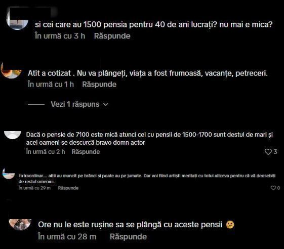 Comentariile oamenilor. Sursă: social media