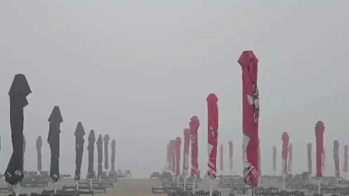 Na romunski obali Črnega morja se je pojavila nenavadna megla