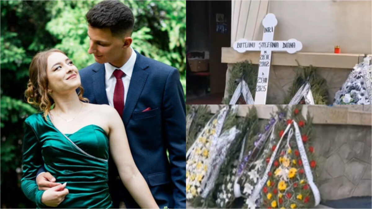 Imagini sfâșietoare! Ștefania și Ștefan sunt înmormântați împreună. Trebuiau să fie mire și mireasă, iar acum…