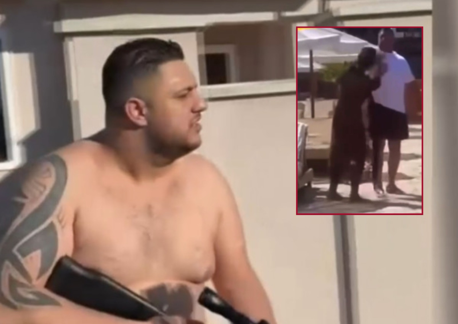 Scandal monstru în lumea TikTokerilor! Alin Borcan a bătut o ispită de la Insula iubirii pe plajă, în fața tuturor