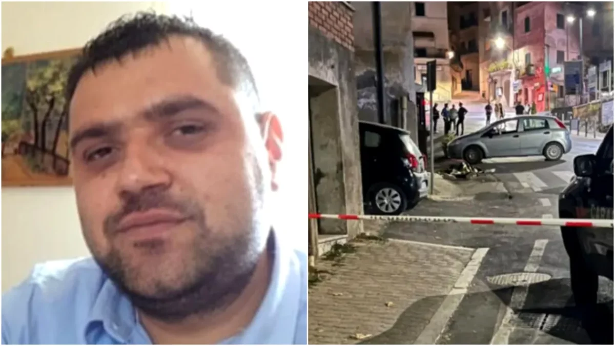 Imaginile durerii de la înmormântarea lui Valentin, bărbatul ucis în Italia. O fetiță de 5 ani a rămas fără tată