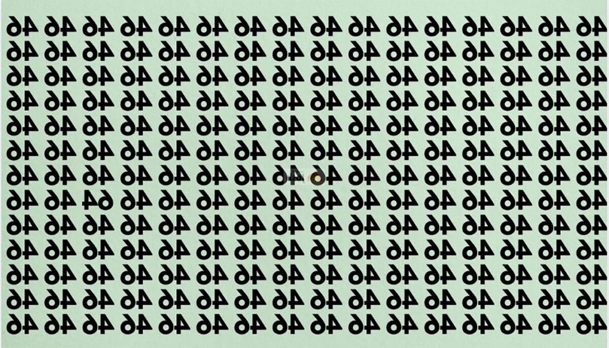Test de logică | Găsiți numărul 64 în această imagine. Geniile reușesc în 7 secunde