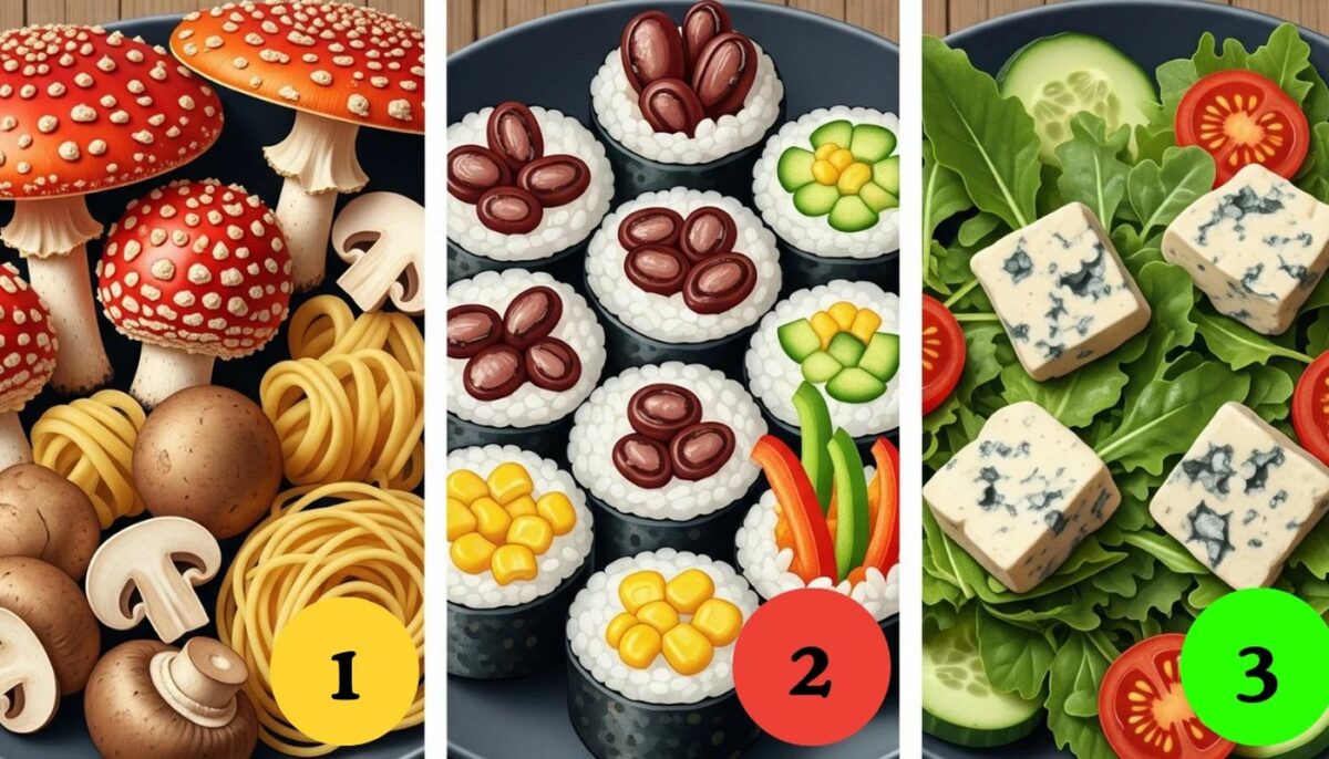 Imagine Stire Test de inteligență | Care este mâncarea otrăvită din farfurii? Geniile o văd în 9 secunde | 2review.ro