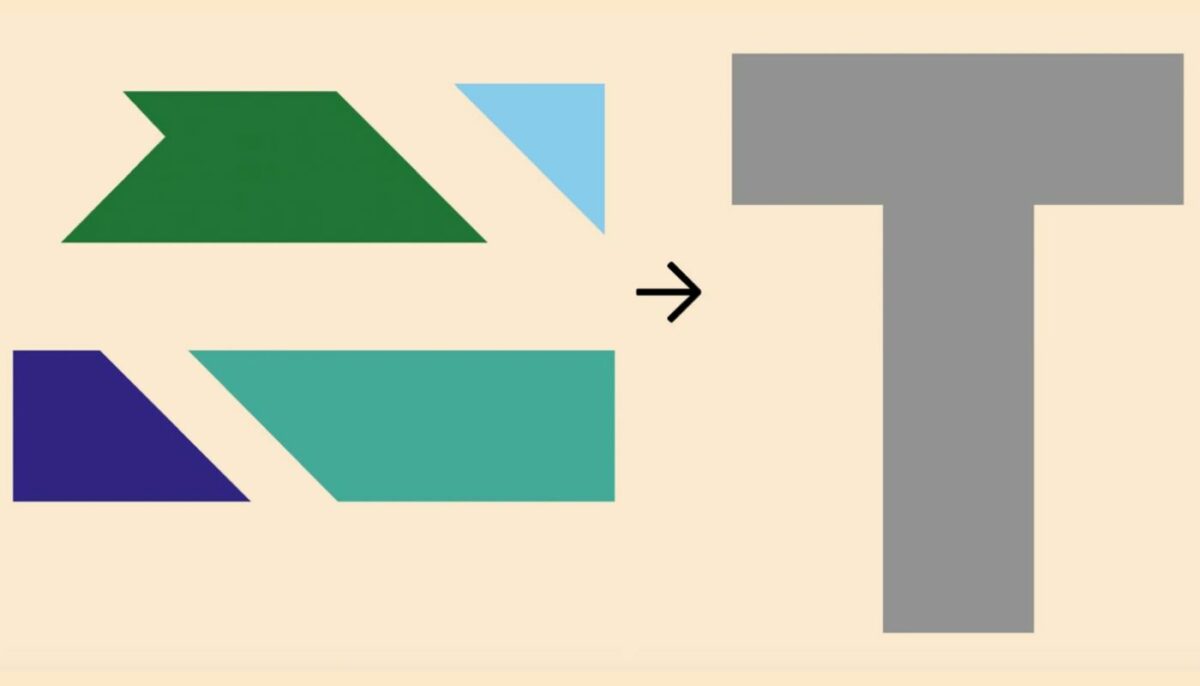 Imagine Stire Test IQ | Numai geniile adevărate știu să rezolve puzzle-ul: cum se umple ‘T’? | 2review.ro