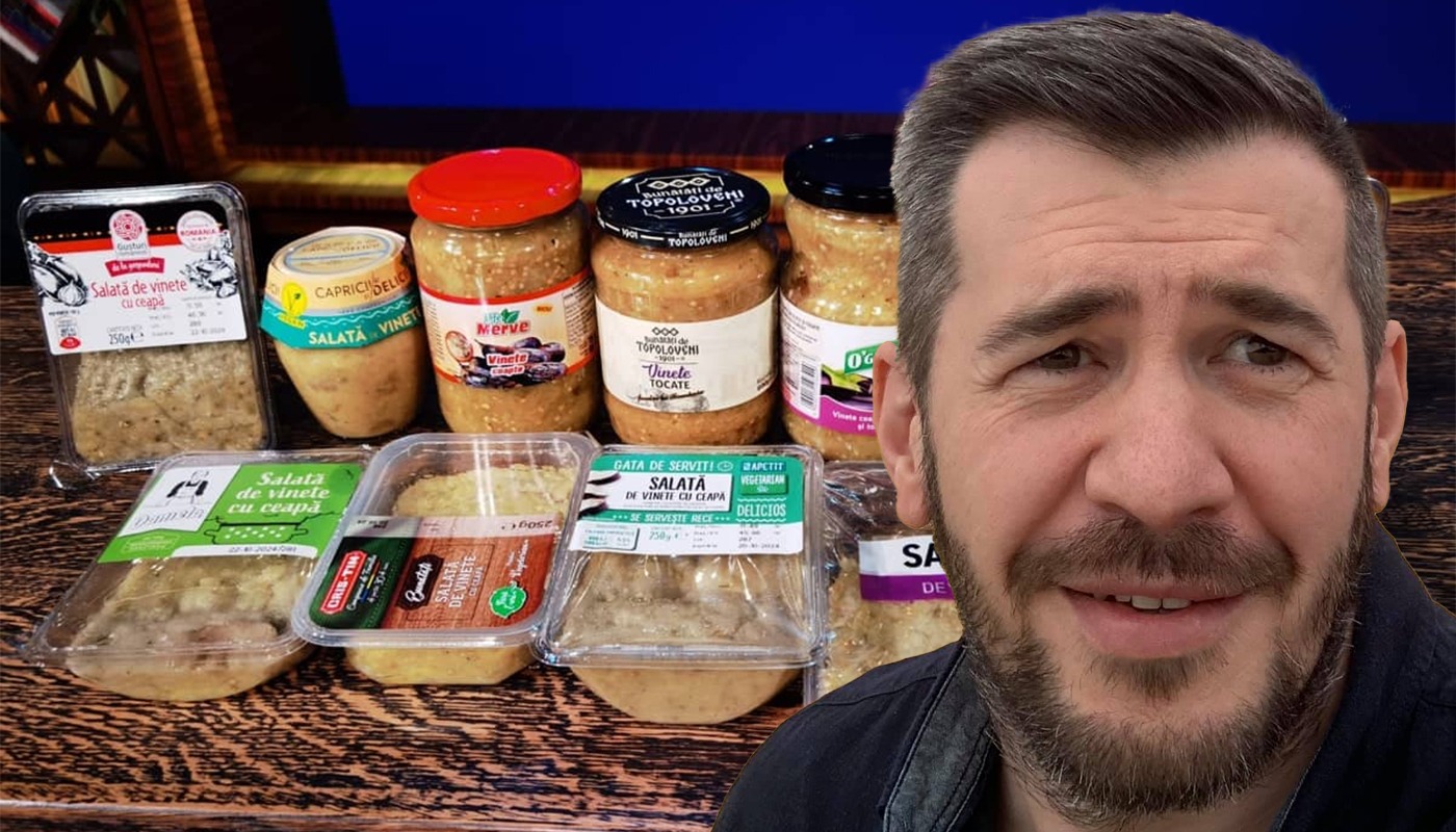 Mănânci salată de vinete din comerț? Care este cea mai sănătoasă, potrivit lui Dragoș Pătraru
