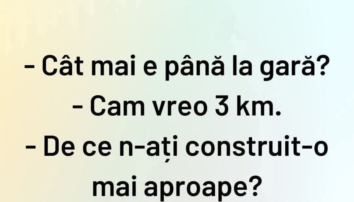 Imagine Stire BANC | „Cât mai este până la gară?” | 2review.ro