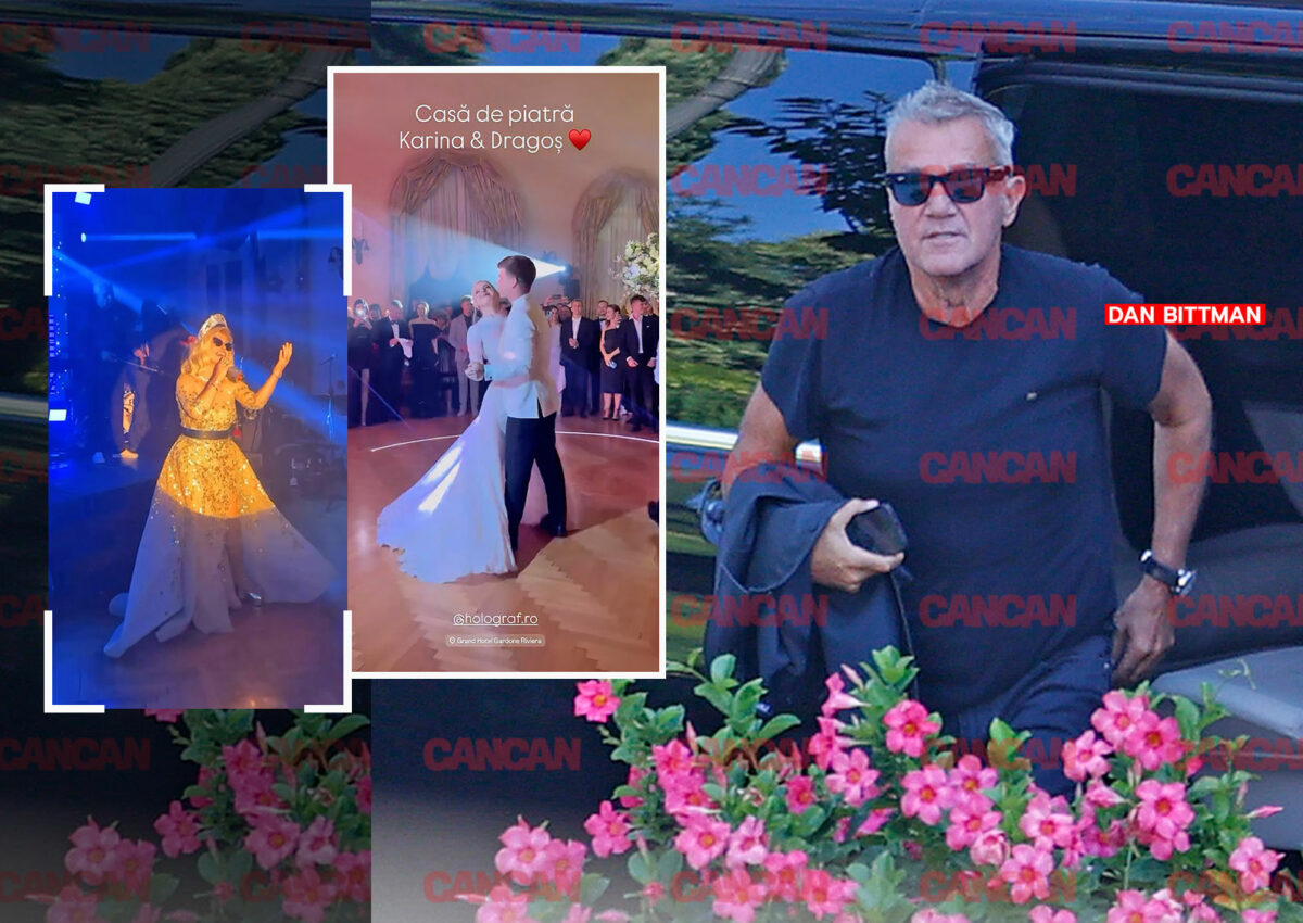 Noi imagini fabuloase de la party-ul organizat de moștenitoarea Dedeman și norocosul ei soț. Holograf a cântat dansul mirilor, iar Loredana Groza a dinamitat hiper-nunta anului. Singura ”necunoscută”: de ce a lipsit soacra mică din toate fotografiile?!