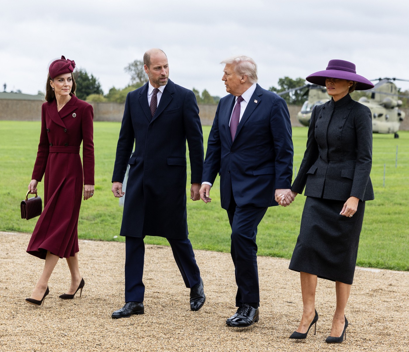 Donald Trump a complimentat-o pe Kate Middleton în timpul plimbării de la Palatul Windsor Sursa: Profimedia