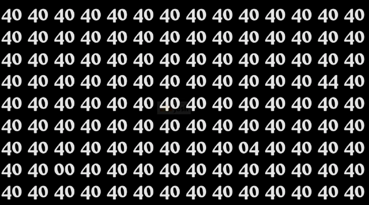Iluzie optică virală | Găsiți numerele 00, 04 și 44 ascunse în imagine. Geniile reușesc în 9 secunde