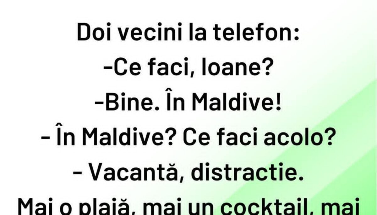 Imagine Stire BANCUL ZILEI | Doi vecini, la telefon | 2review.ro