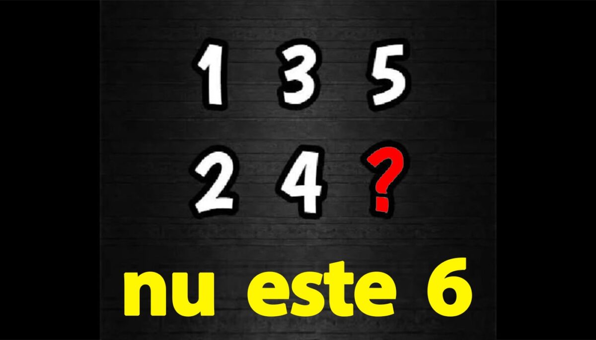 Test IQ exclusiv pentru genii | Care număr lipsește? Nu, nu este 6