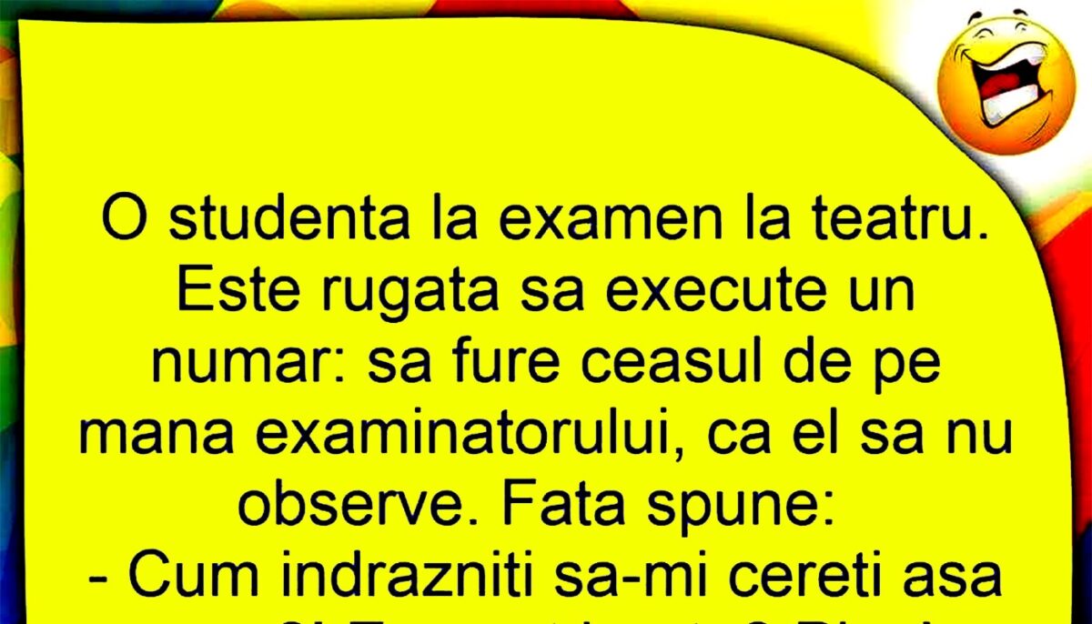Imagine Stire BANCUL ZILEI | Studenta și examenul la teatru | 2review.ro