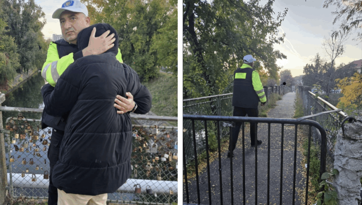Gest extrem, oprit la Timișoara! Polițiștii locali au prevenit o tragedie după ce un student a încercat să sară de pe un pod