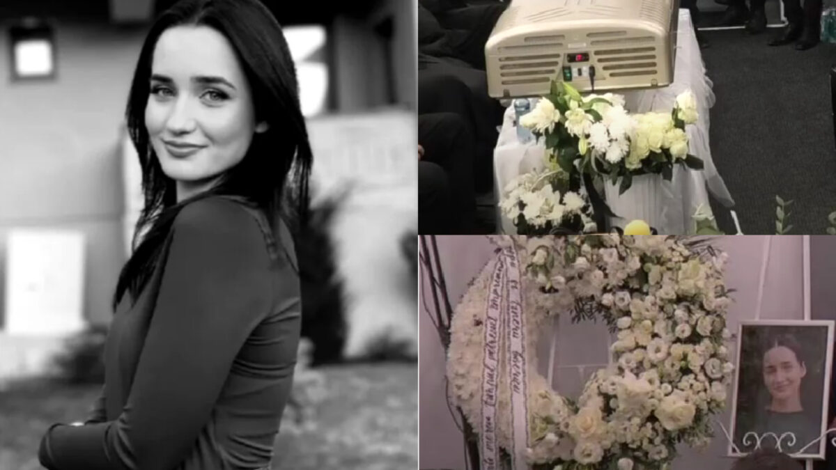 Amalia Semeniuc, tânăra rănită grav în accidentul din Suceava în care au murit mama și sora ei, a fost înmormântată. Imaginile durerii!
