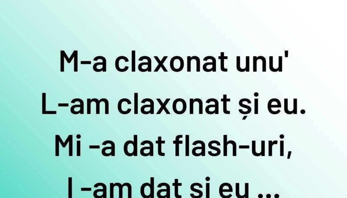 Imagine Stire BANCUL ZILEI | M-a claxonat unu’ | 2review.ro