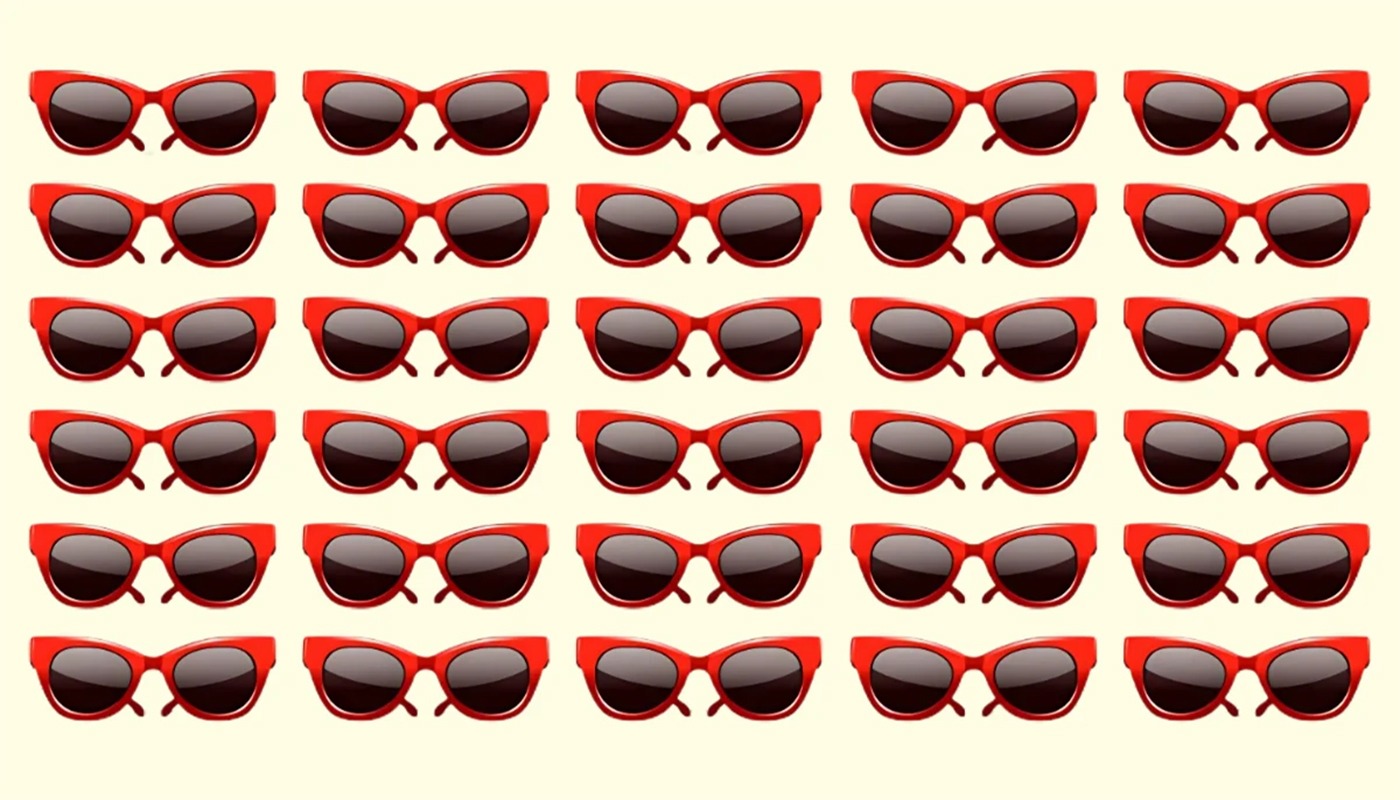Test de inteligență | O singură pereche de ochelari de soare este diferită de celelalte 29. O puteți găsi?