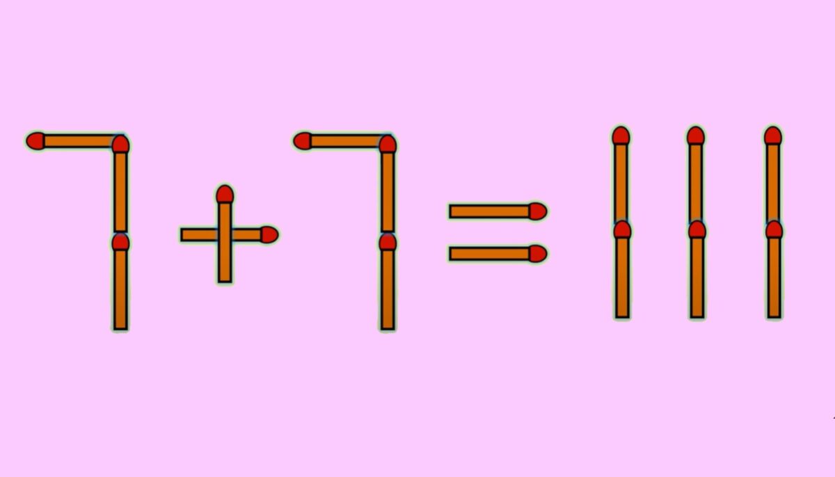 Imagine Stire Test IQ exclusiv pentru genii | Corectați 7 + 7 = 111, mutând un singur chibrit | 2review.ro