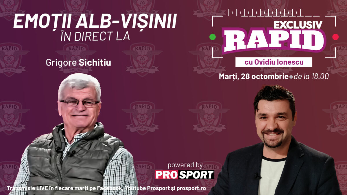 Imagine Stire Rapid continuă parcursul excelent din acest sezon și noi vă așteptam la „EXCLUSIV RAPID”, în direct pe YouTube – ProSport, de la 18:00! | 2review.ro