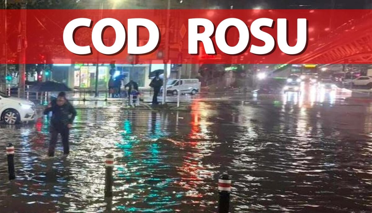 COD ROȘU | 26 de ore de urgie atmosferică în România! Care sunt orașele afectate, potrivit meteorologilor ANM