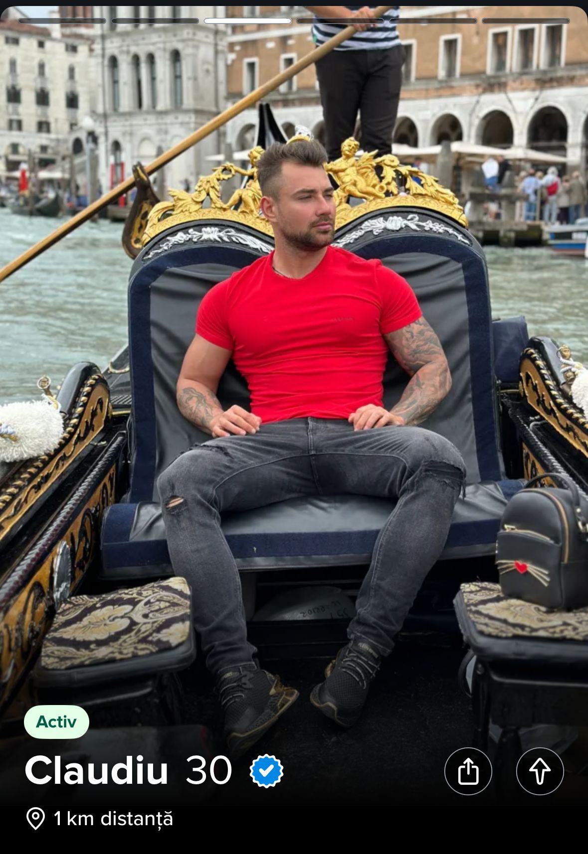 Claudiu pe Tinder/foto: captură Tinder