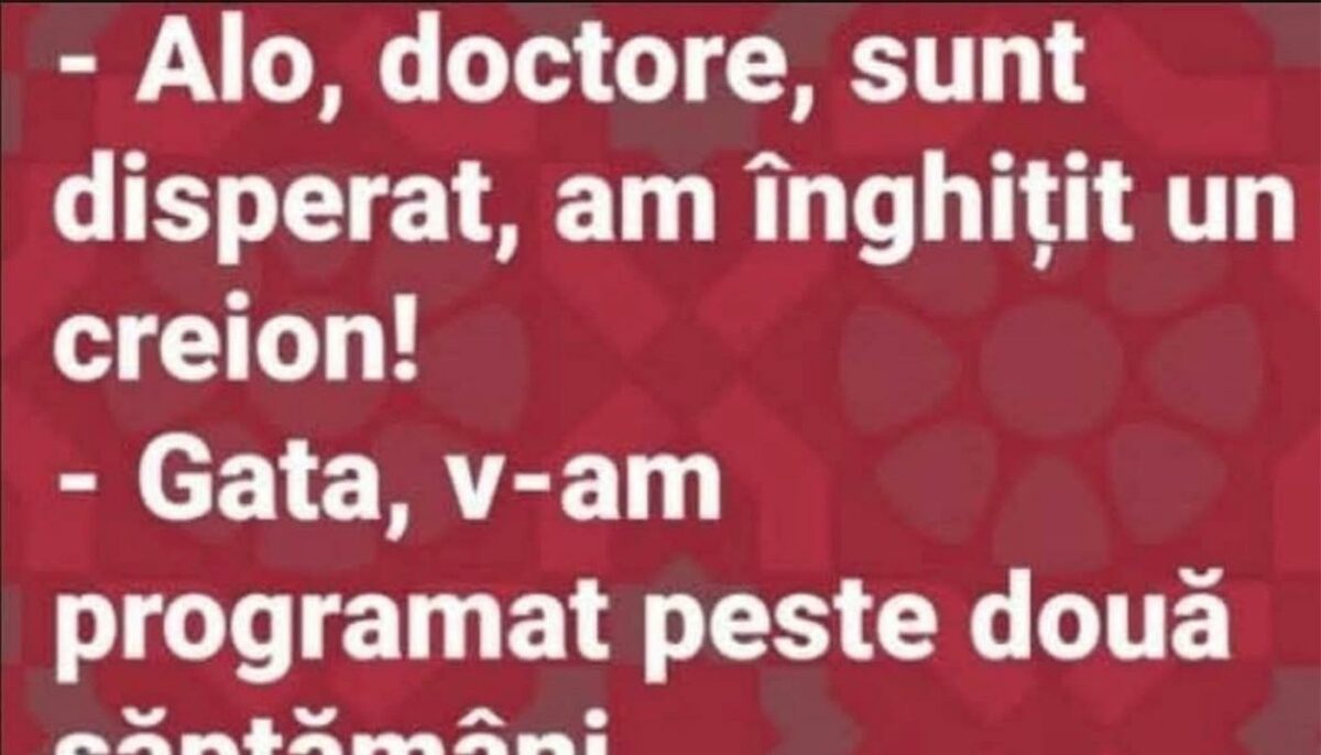 Imagine Stire BANCUL ZILEI | „Doctore, am înghițit un creion” | 2review.ro