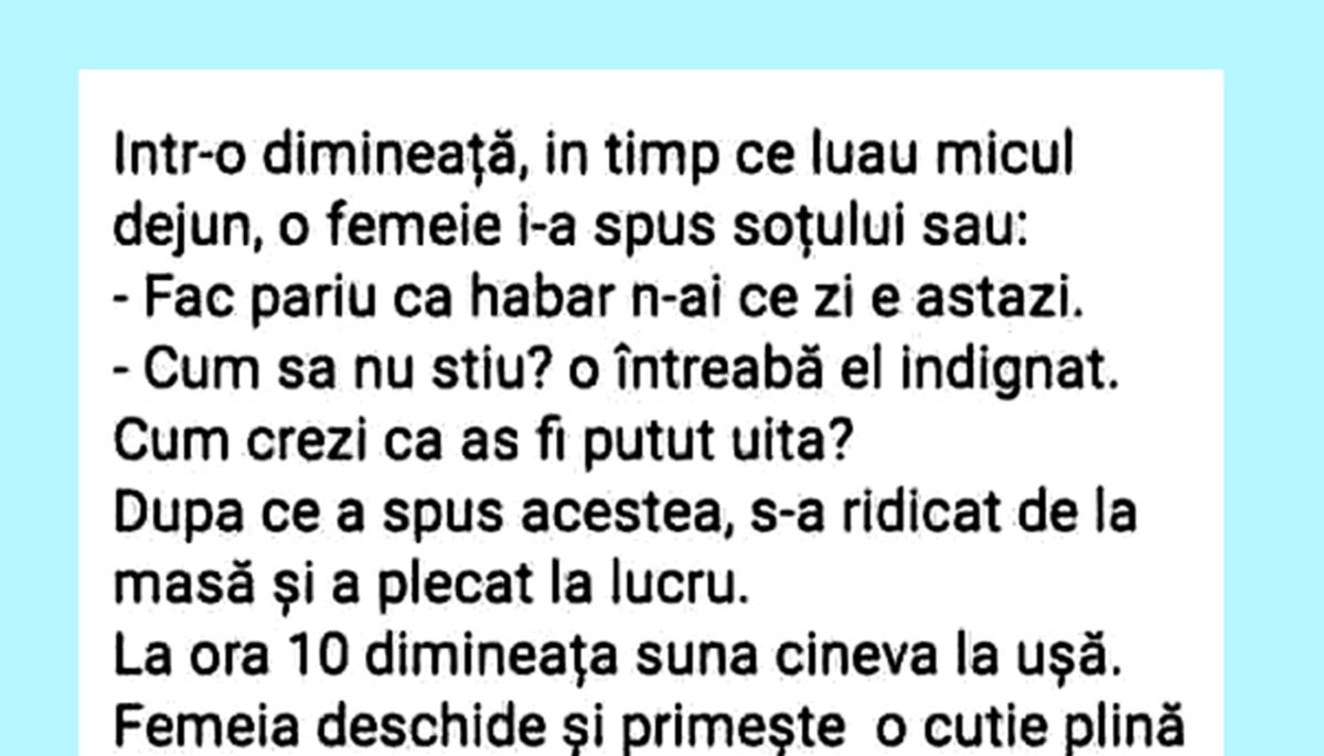 Imagine Stire BANCUL ZILEI | „Habar n-ai ce zi este astăzi” | 2review.ro