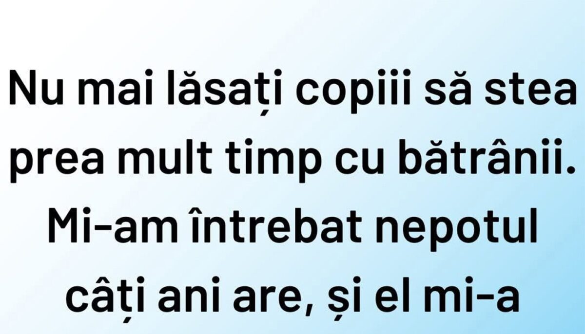 Imagine Stire Bancul de weekend | Când copiii petrec prea mult timp cu bătrânii | 2review.ro