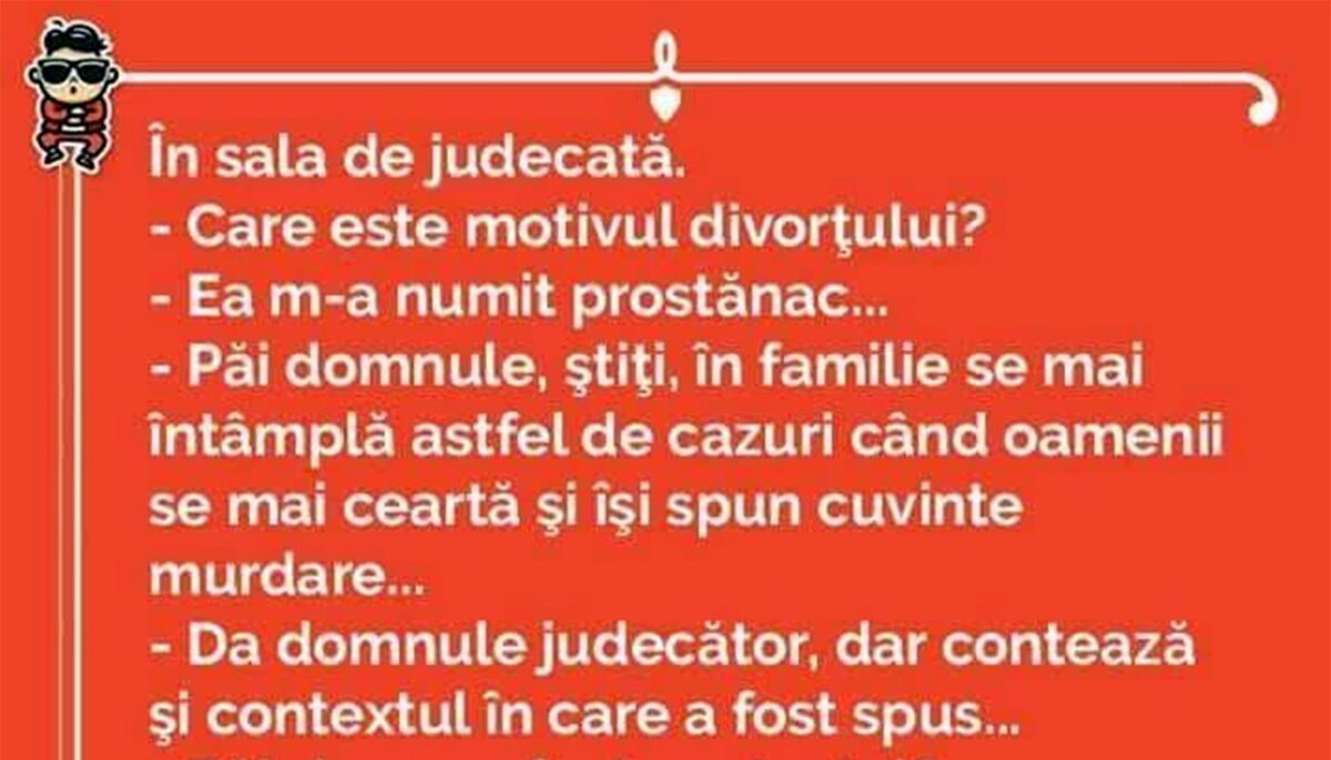 Imagine Stire BANCUL ZILEI | „Care este motivul divorțului?” | 2review.ro