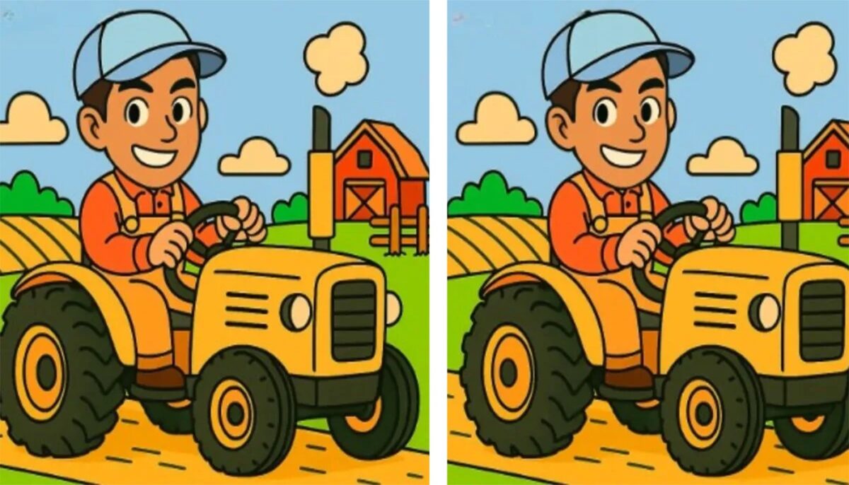 Imagine Stire Test de perspicacitate | Identificați toate cele 3 diferențe dintre acești doi tractoriști! | 2review.ro