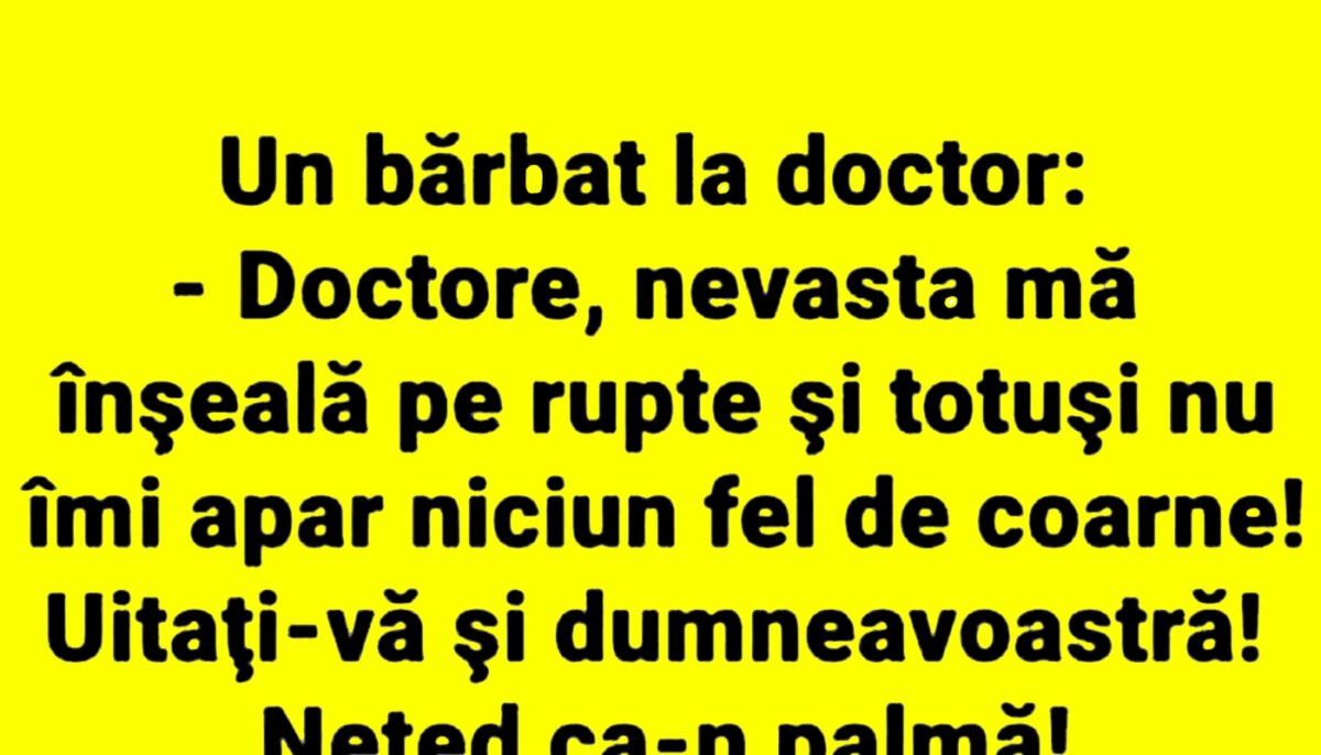 Imagine Stire BANC | Doctorul, pacientul și nevasta infidelă | 2review.ro