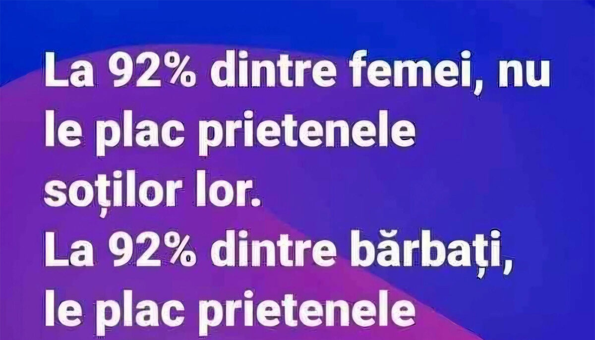 Imagine Stire BANC | „La 92% dintre femei, nu le plac prietenele soțiilor lor” | 2review.ro